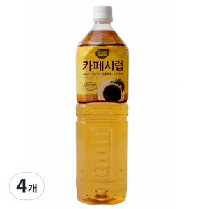 그린스위트 카페시럽, 1.5L, 4개