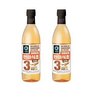 청정원 정통 현미 식초, 800ml, 4개