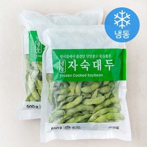 세미원 자숙대두 (냉동), 500g, 2팩