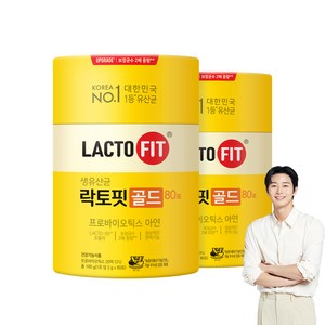 락토핏 생 유산균 골드, 80회분, 160g, 2개