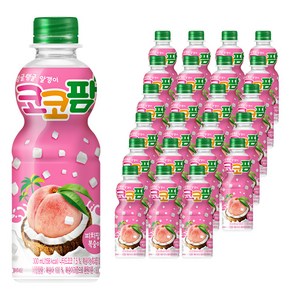 코코팜 피치핑크 복숭아, 300ml, 24개