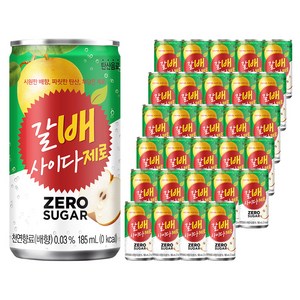 갈배사이다 제로, 185ml, 30개