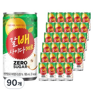 갈배사이다 제로, 185ml, 90개