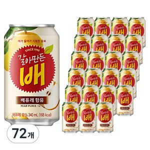 갈아만든배, 340ml, 72개