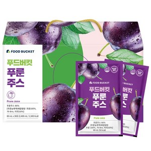 푸드버킷 푸룬주스, 80ml, 30개