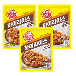 오뚜기 하이라이스 소스, 100g, 3개