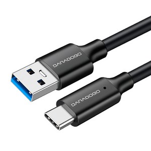 바라보고 USB3.2 C타입 고속충전케이블 10Gbps, 100cm, 블랙, 1개