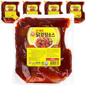 오뚜기 오쉐프 닭강정소스, 2kg, 5개