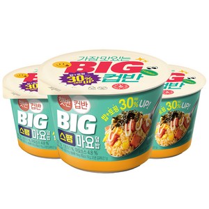 햇반컵반 BIG 스팸마요덮밥, 307g, 3개