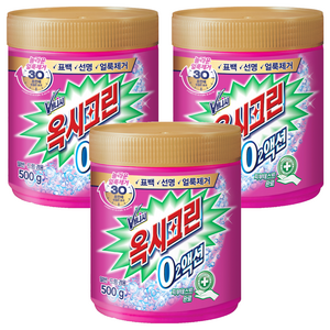 오투액션 분말형 표백제, 500g, 3개