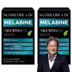 뉴트리코어 식물성 멜라토닌 함유 멜라바인 영양제, 30정, 900mg, 2개