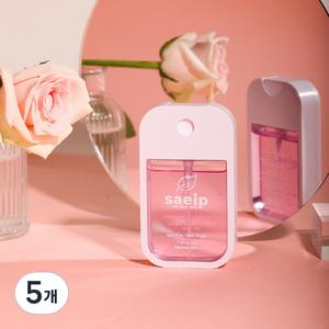 saeip 세니타이저 미스트 손소독제 로즈, 40ml, 5개