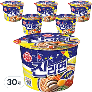 오뚜기 진라면 순한맛 용기 110g, 30개