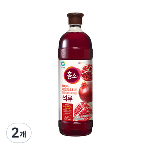 홍초 석류 음용식초, 1.5L, 2개