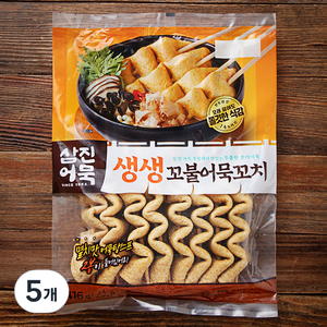 삼진어묵 생생 꼬불 어묵꼬치, 416g, 5개