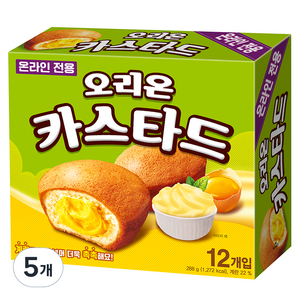 오리온 카스타드 12개입, 288g, 5개