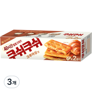 오리온 쿠쉬쿠쉬 크루아상, 65.6g, 3개