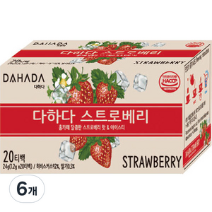 다하다 스트로베리, 1.2g, 20개입, 6개