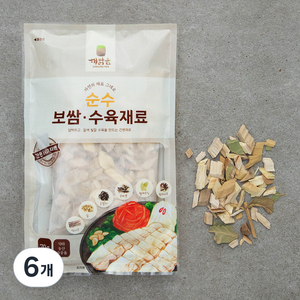 순수 보쌈 수육 재료, 70g, 6개