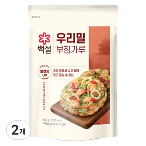 백설 우리밀 부침가루, 500g, 2개