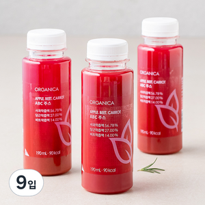 올가니카 ABC주스, 190ml, 9입