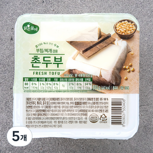 맑은물에 촌두부, 550g, 5개