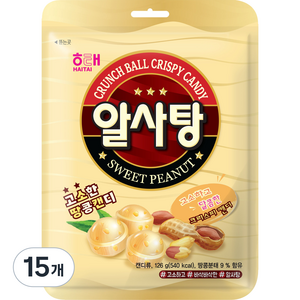 해태제과 알사탕, 126g, 15개