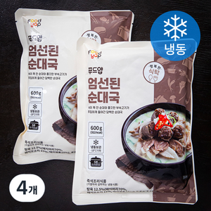 푸드얍 엄선된 순대국 (냉동), 4개, 600g