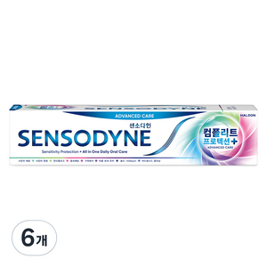 센소다인 컴플리트 프로텍션 플러스 치약, 100g, 6개