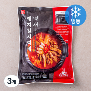 백채 돼지 김치찌개 (냉동), 500g, 3개