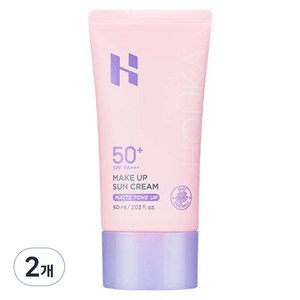 홀리카홀리카 메이크업 선크림 SPF50+ PA+++, 60ml, 2개