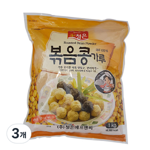 청은에프엔비 볶음콩가루, 3개, 1kg