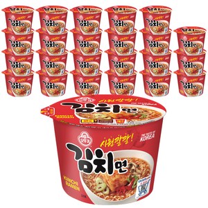 오뚜기 김치면 용기 105g, 24개