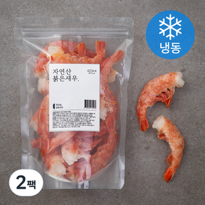 생선생 자연산 붉은새우 (냉동), 500g, 2팩