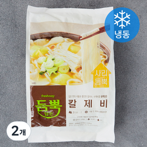 프레시지 듬뿍담은 칼제비 2인분 밀키트 (냉동), 530g, 2개