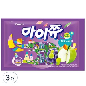 마이쮸 필로우 포도 사과, 720g, 3개