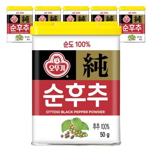 오뚜기 순후추, 50g, 6개