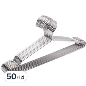 홈데코레 튼튼한 스텐 논슬립 옷걸이 코트/외투용 50cm, 50개
