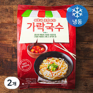 이모네 포장마차 가락국수 2인분 (냉동), 485g, 2개