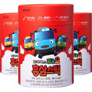 천지인 꼬마버스 타요 홍삼스틱, 600g, 3개