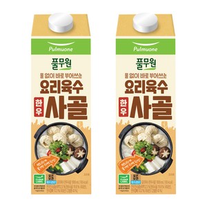 풀무원 요리육수 사골, 1L, 2개