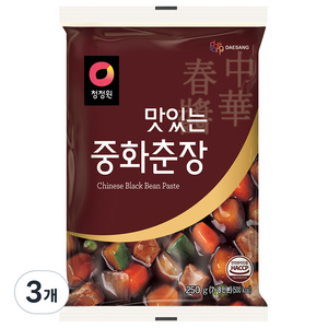 대상 청정원 맛있는 중화춘장, 3개, 250g