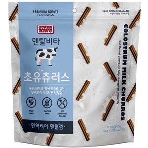 슈퍼킹 덴탈비타 초유츄러스 강아지 덴탈껌 면역케어 50개입, 500g, 1개