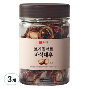 유기샘 브라질너트 바삭대추 80g, 3개