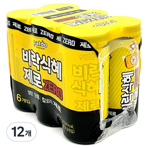 팔도 비락식혜 제로 슬림캔, 238ml, 12개