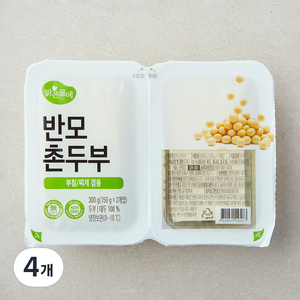 맑은물에 반모 촌두부 2개입, 300g, 4개