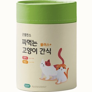 굿밸런스 고양이 짜먹는 간식 플러스 60p, 혼합맛(연어/치킨), 12g, 1세트