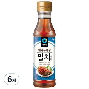 청정원 대나무숙성 멸치액젓, 500g, 6개