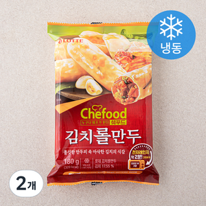 Chefood 김치 롤만두 (냉동), 180g, 2개