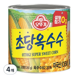 오뚜기 수퍼 스위트콘 초당옥수수, 340g, 4개